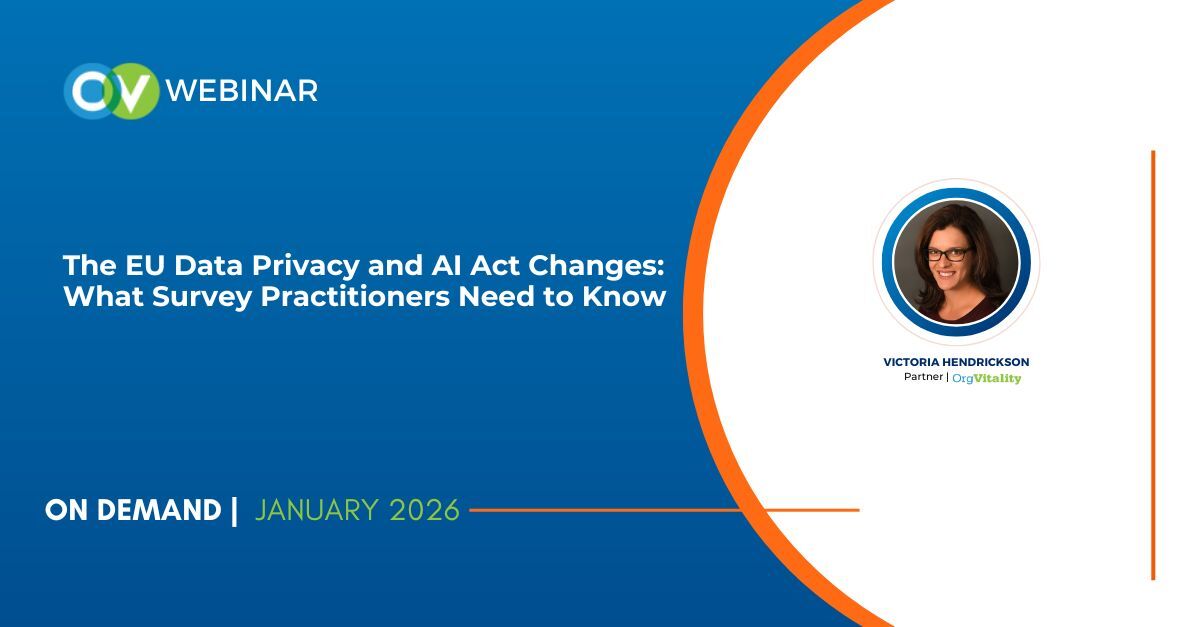 On-Demand Webinar | The EU Data Privacy & AI Act Changes: What Survey Practitioners Need to Know