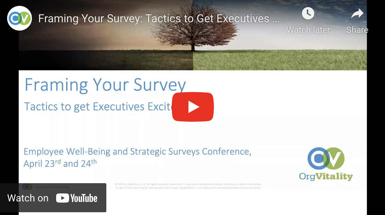 Framing Your Survey: Tactics to Get Executives Excited