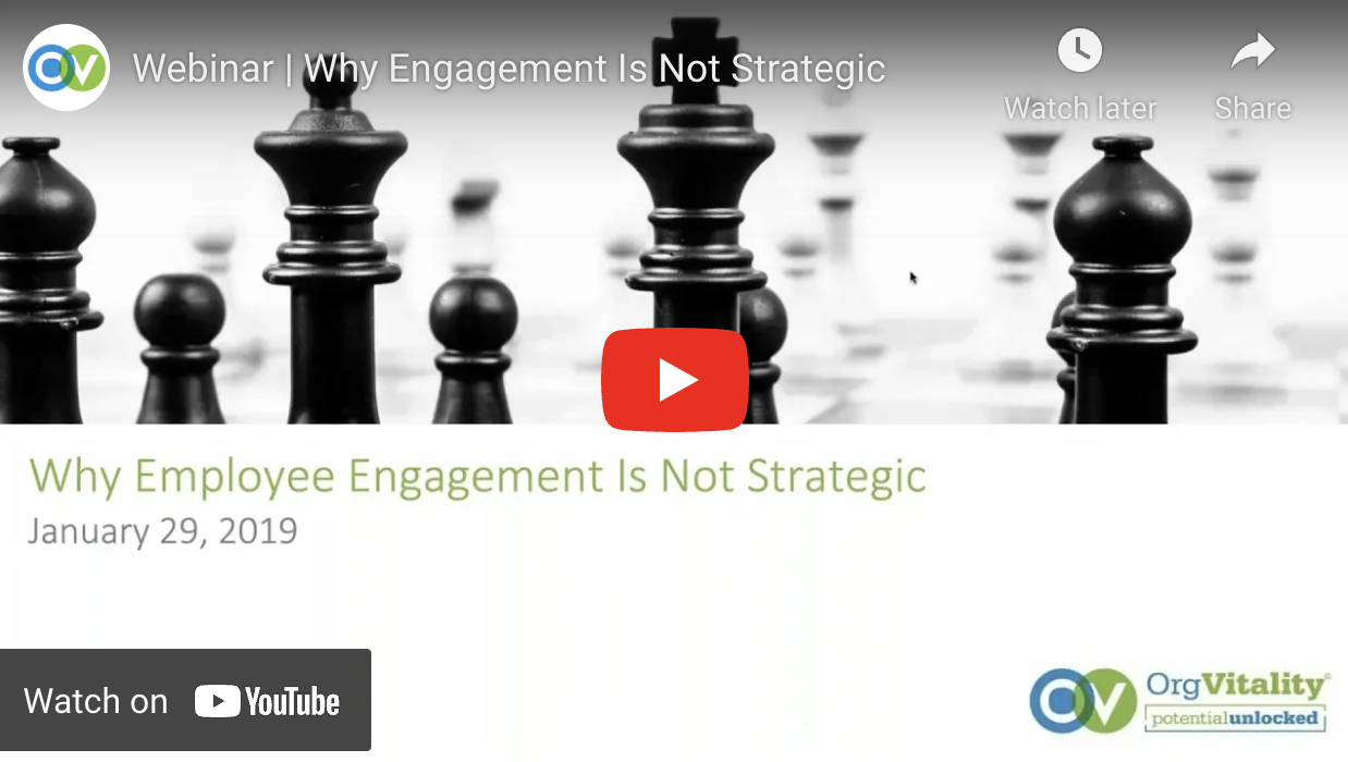 Why Engagement Is Not Strategic