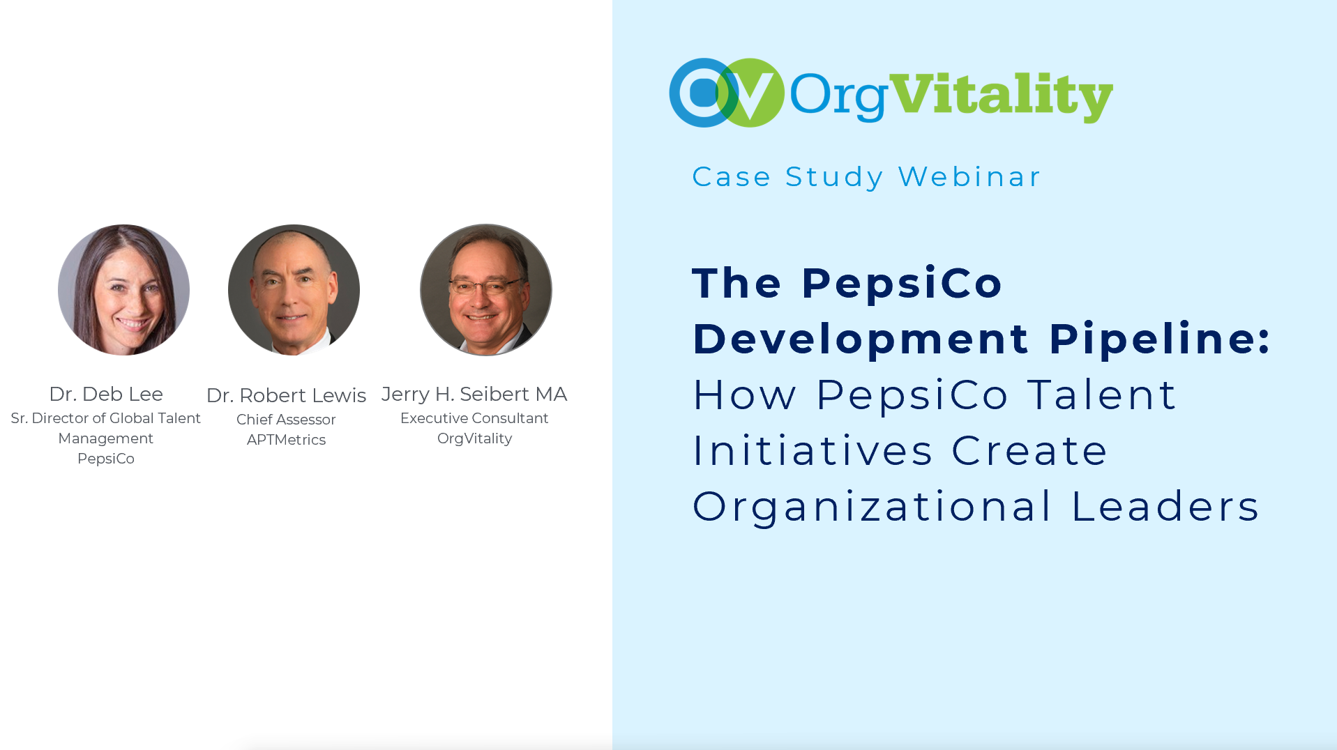 On Demand | PepsiCo's Project Team Showcases How They've Successfully Created a CEO Pipeline