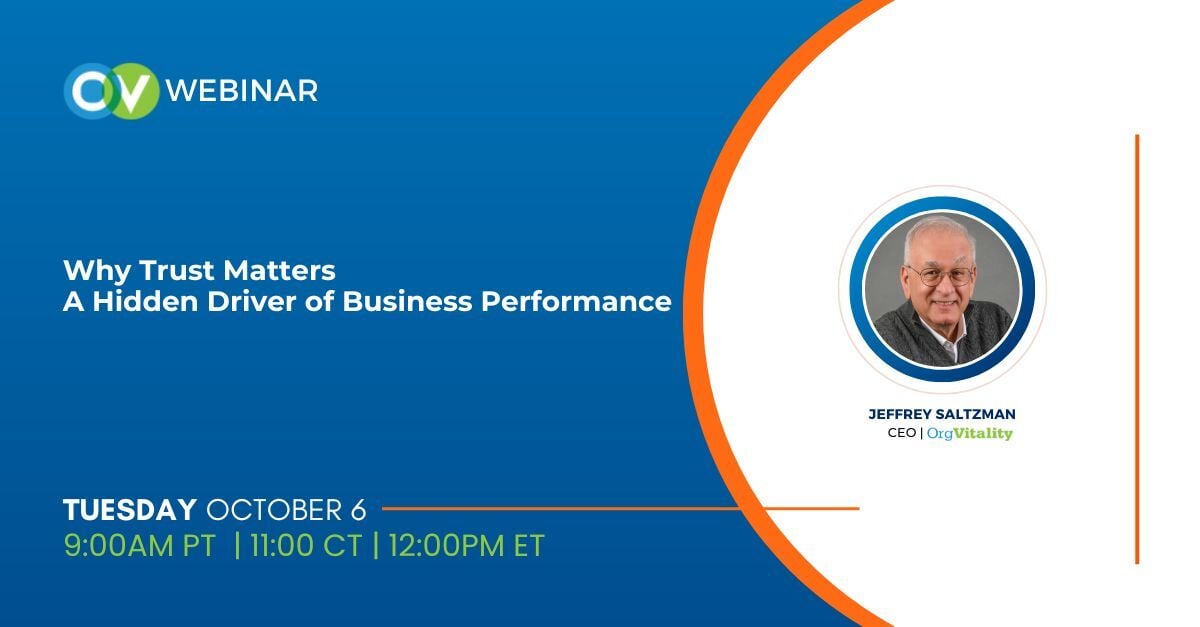 Upcoming Webinar | Why Trust Matters: A Hidden Driver of Business Performance